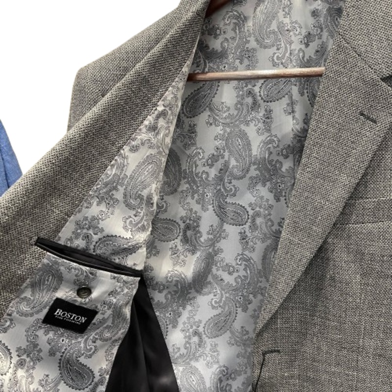 Boston Fine Tailoring – Napoli Wool Sportscoat – Grey