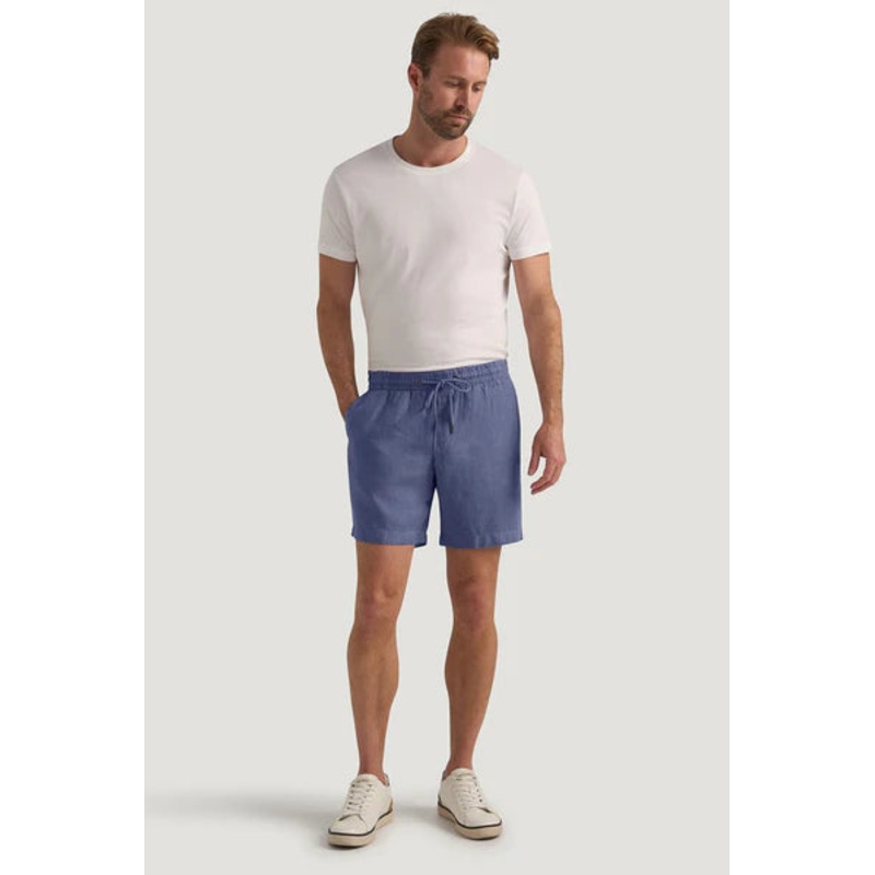 M.J. Bale – Bilgola Linen Shorts – Airforce Blue