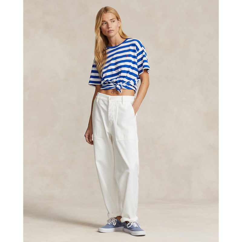 Polo Ralph Lauren – Striped T-Shirt – Sapphire Star/White