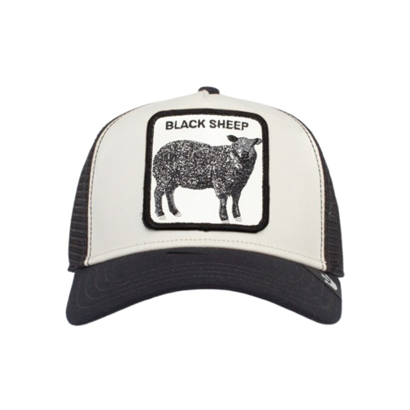 Goorin – Animal Trucker Cap – Black Sheep – Black & White