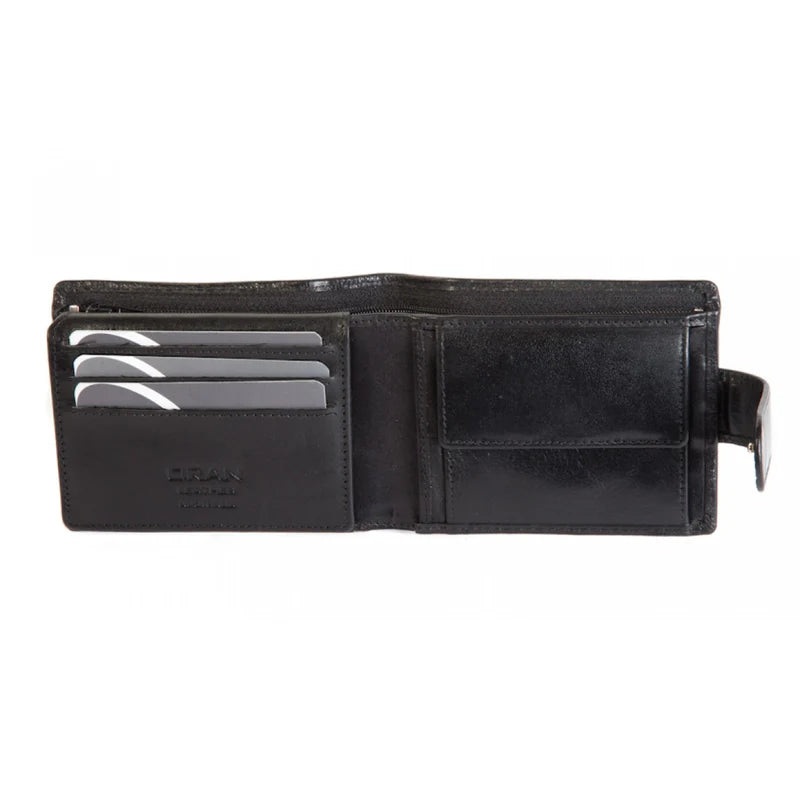 Oran Leather – Saffron Wallet – Black