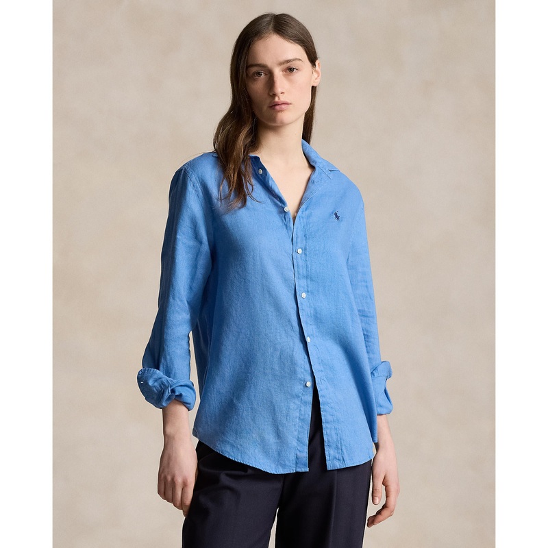 Polo Ralph Lauren – Relaxed Fit Linen Shirt – Riviera Blue