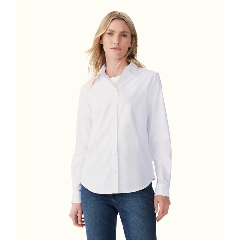 R.M.Williams – Olney Oxford Shirt – White