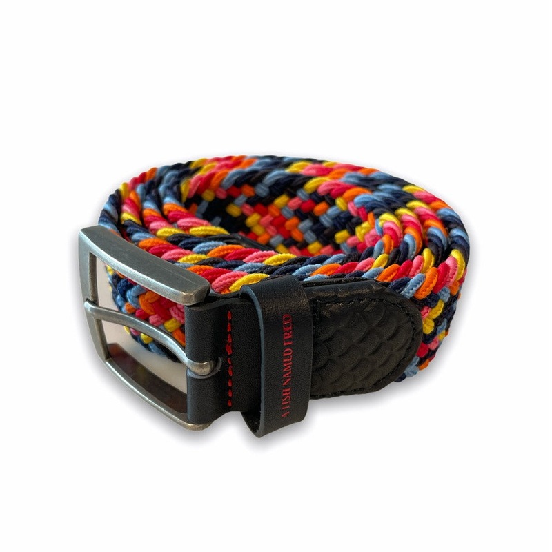 A Fish Named Fred – Braided Stretch Belt – Multicolour