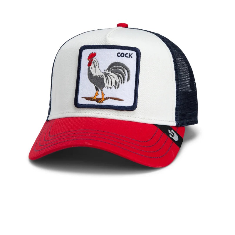 Goorin – Animal Trucker Cap – Cock – Navy, White & Red