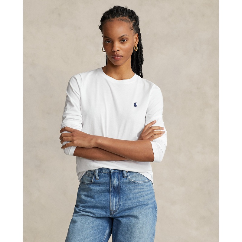 Polo Ralph Lauren – Long Sleeve Crew Neck Tee – White
