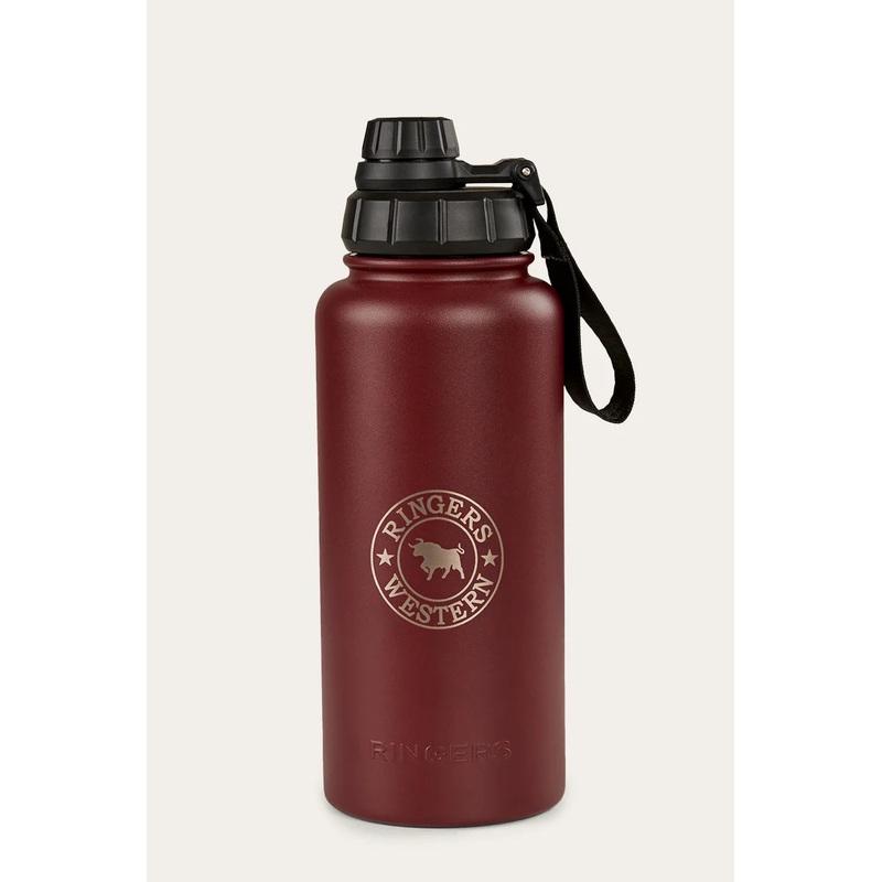 Ringers Western – Longview Drink Bottle – Maroon