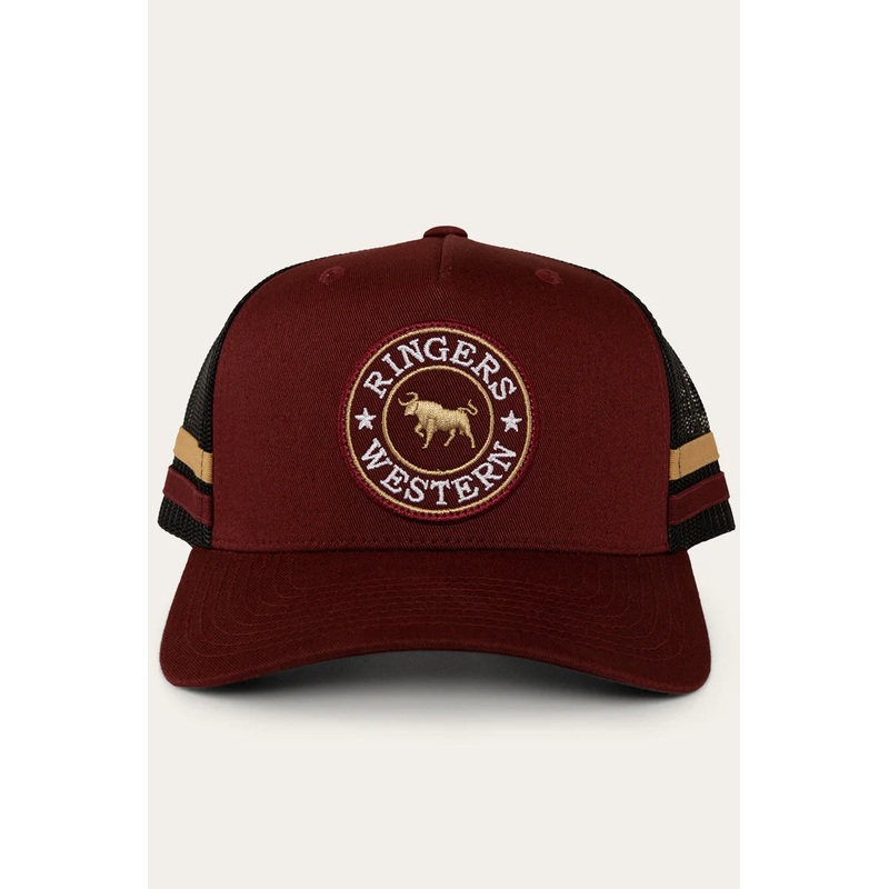 Ringers Western – McCoy Trucker Cap – Burgundy