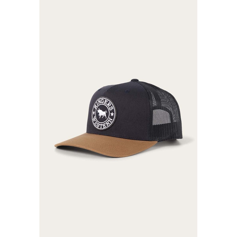 Ringers Western – Signature Bull Cap – Dark Navy & Clay