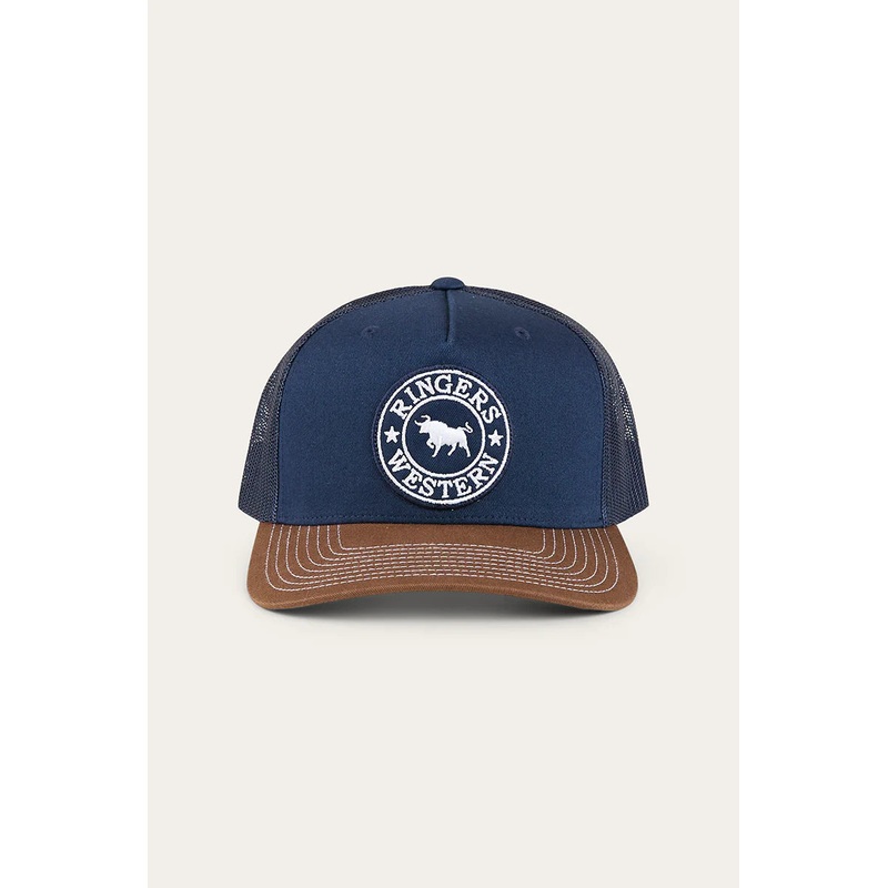 Ringers Western – Signature Bull Cap – Navy Chocolate