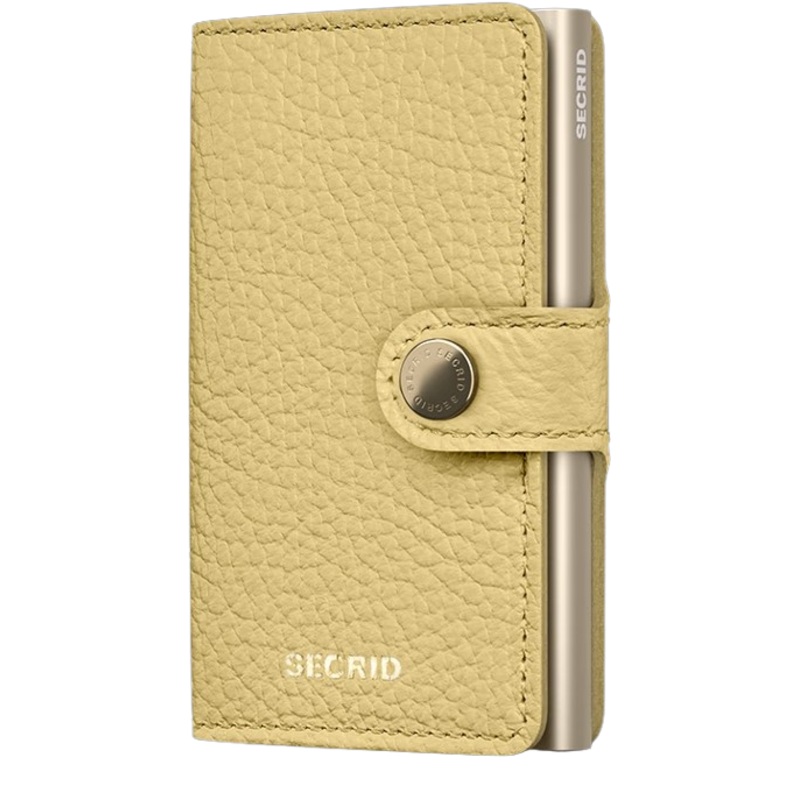 Secrid – RFID Protected Mini Wallet – Pebble – Butter Yellow