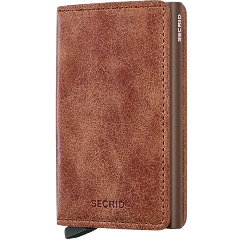 Secrid – RFID Protected Slim Wallet – Vintage – Cognac Brown