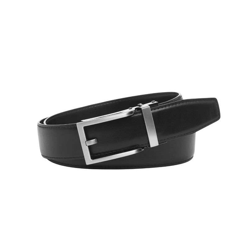 Buckle – Adjustable Leather Belt – Hamilton – Black