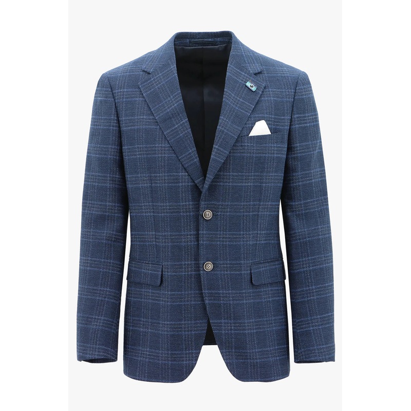 Christian Brookes – Turin Check Sportscoat – Blue
