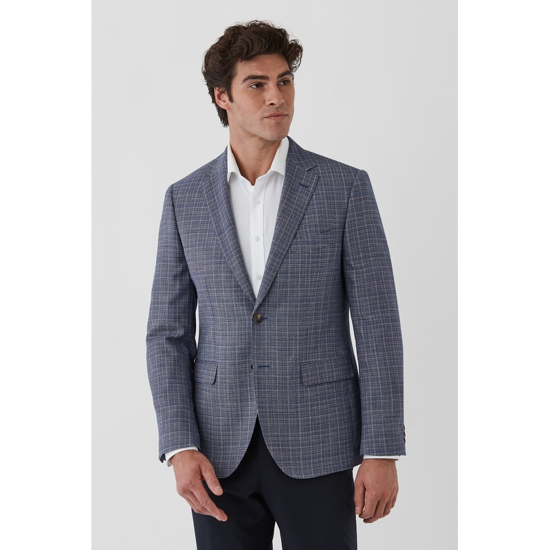 Dom Bagnato – Wool/Linen Blend Sportscoat – Blue