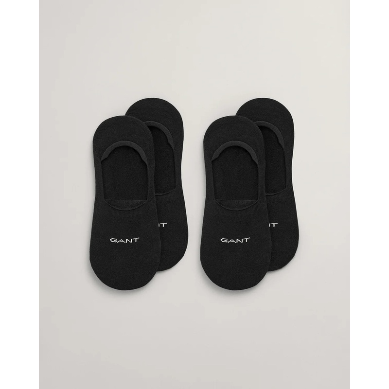 GANT – 2 pack Invisible Socks – Black – Regular