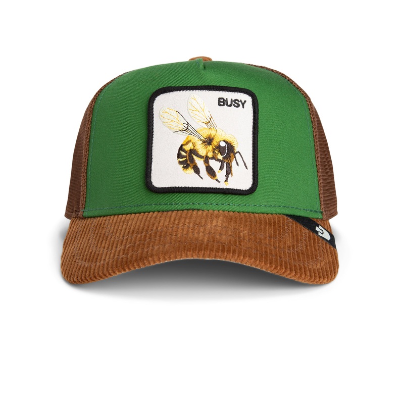 Goorin – Animal Trucker Cap – Busy Bee – Green/Brown