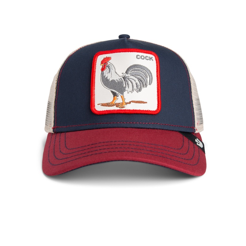 Goorin – Animal Trucker Cap – Cock – Navy/Burgundy