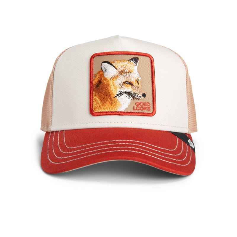 Goorin – Animal Trucker Cap – Fox – Good Looks – Terracotta/Cream/Beige