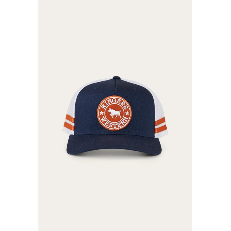 Ringers Western – McCoy Trucker Cap – Dark Navy & White