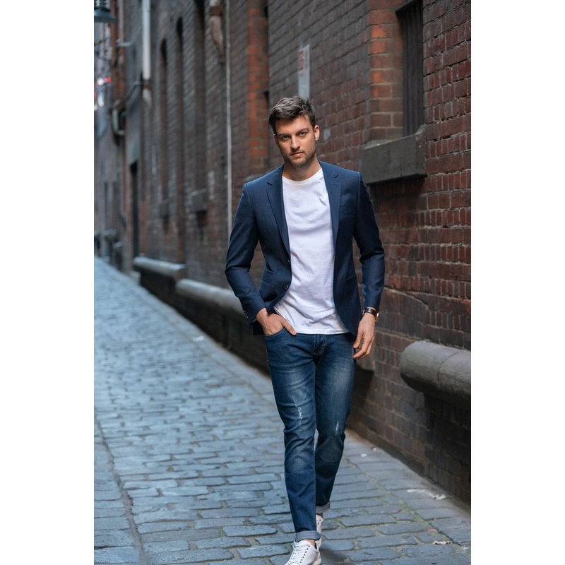 Daniel Hechter – Prague Merino Sportscoat – Blue