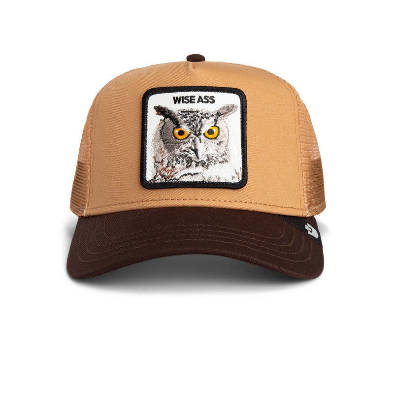 Goorin – Animal Trucker Cap – Owl – Wiseass – Brown/Caramel