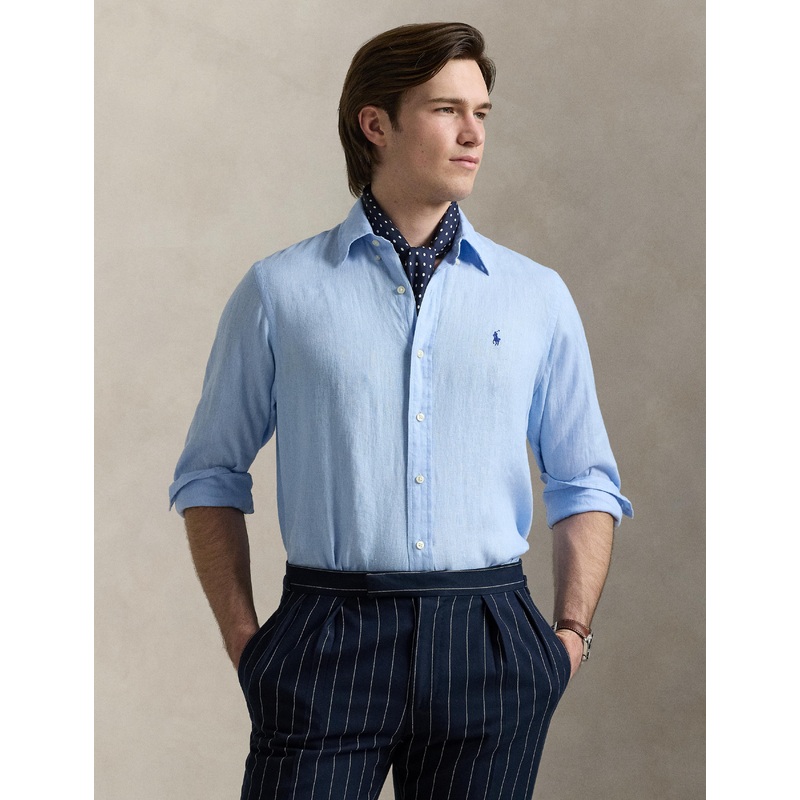 Polo Ralph Lauren – Linen Sports Shirt – Office Blue