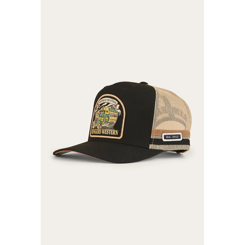 Ringers Western – Workhorse Deep Fit  Trucker Cap – Black